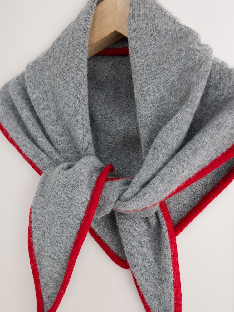 Grey Merino Wool N.Premium Neck Scarf - Image 2 of 3