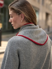 Grey N.Premium Merino Wool Neck Scarf - Image 4 of 7