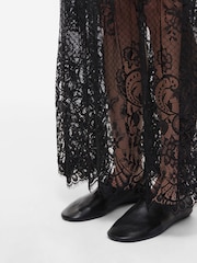 Rouge Edit daudzpakāpju mežģīņu augstvidus maxi svārki - Attēls 5 no 7