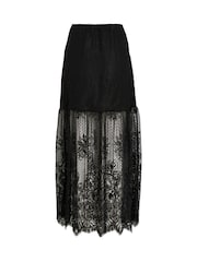 Rouge Edit daudzpakāpju mežģīņu augstvidus maxi svārki - Attēls 6 no 7