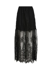 Rouge Edit daudzpakāpju mežģīņu augstvidus maxi svārki - Attēls 7 no 7