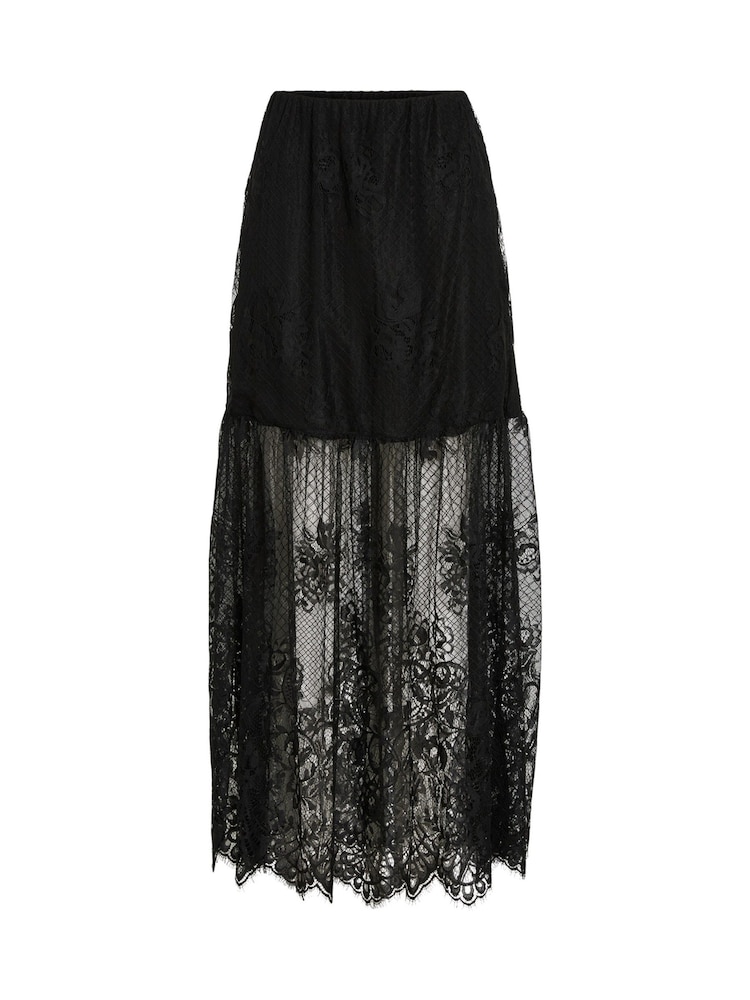 Rouge Edit daudzpakāpju mežģīņu augstvidus maxi svārki - Attēls 7 no 7 Rouge Edit daudzpakāpju mežģīņu augstvidus maxi svārki - Attēls 7 no 7