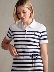 U.S. Polo Assn Blue Stripe Relaxed Polo Dress - Image 3 of 4