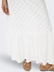 JDY Embroidery Anglaise Detail Maxi Skirt - Slika 3 od 5