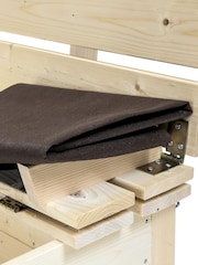 Charles Bentley Brown Certified Wood Sand Pit with Bench - Image 6 of 6