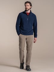 צבע כחול - פליז עם חצי רוכסן, דגם Charlston - תמונה 3 מתוך 4