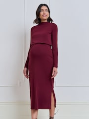 Seraphine Premium Maternity Jersey Midi Dress - Slika 3 od 5