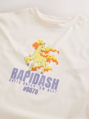 Ecru Pokemon License Oversized T-Shirt (4-16yrs) - Image 3 of 3