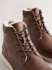 Tan Brown Borg Lined Casual Boots - Image 5 of 8