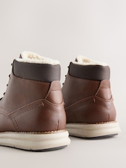 Tan Brown Borg Lined Casual Boots - Image 7 of 8