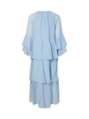 Y.A.S Blue Ruffle Maxi Dress - Image 7 of 7