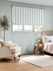 Sophie Allport Blue Witham Stripe Made to Roman Measure - Image 5 of 6