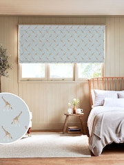 Sophie Allport Duck Egg Giraffe Made to Roman Measure Curtains - Image 1 of 6