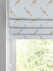 Sophie Allport Duck Egg Giraffe Made to Roman Measure Curtains - Image 2 of 6