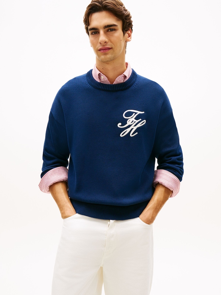 Tommy Hilfiger Cotton Knit Sweater - Image 1 of 5