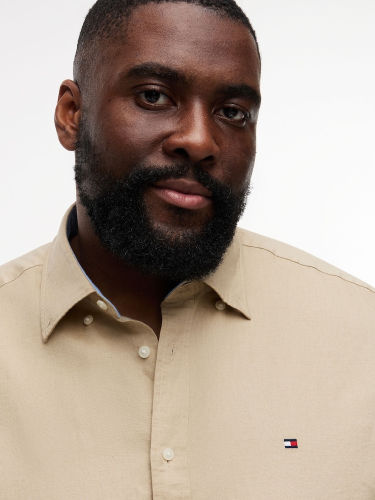 Tommy Hilfiger Long Sleeve Linen Shirt - תמונה 2 מתוך 5