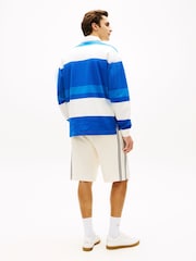 Tommy Hilfiger Blue Striped Rugby Shirt - Image 3 of 5