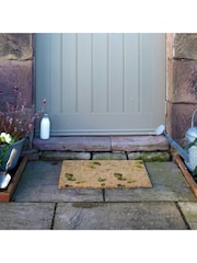 Artsy Mats Brown Watercolour Leaves Doormat - Image 6 of 12