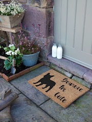 Artsy Mats Beware I'm Cute French Bulldog Doormat - صورة 2 من 13