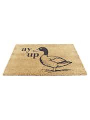 Artsy Mats Natural Black Ay Up Duck Doormat - Image 11 of 12