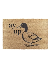 Artsy Mats Natural Black Ay Up Duck Doormat - Image 7 of 12
