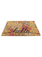 Artsy Mats Hello Scribbly Floral Doormat - Imaginea 10 din 12