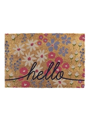 Artsy Mats Hello Scribbly Floral Doormat - Imaginea 12 din 12