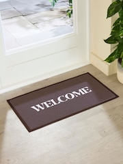 Artsy Mats Brown Welcome Chocolate Doormat - Image 1 of 3