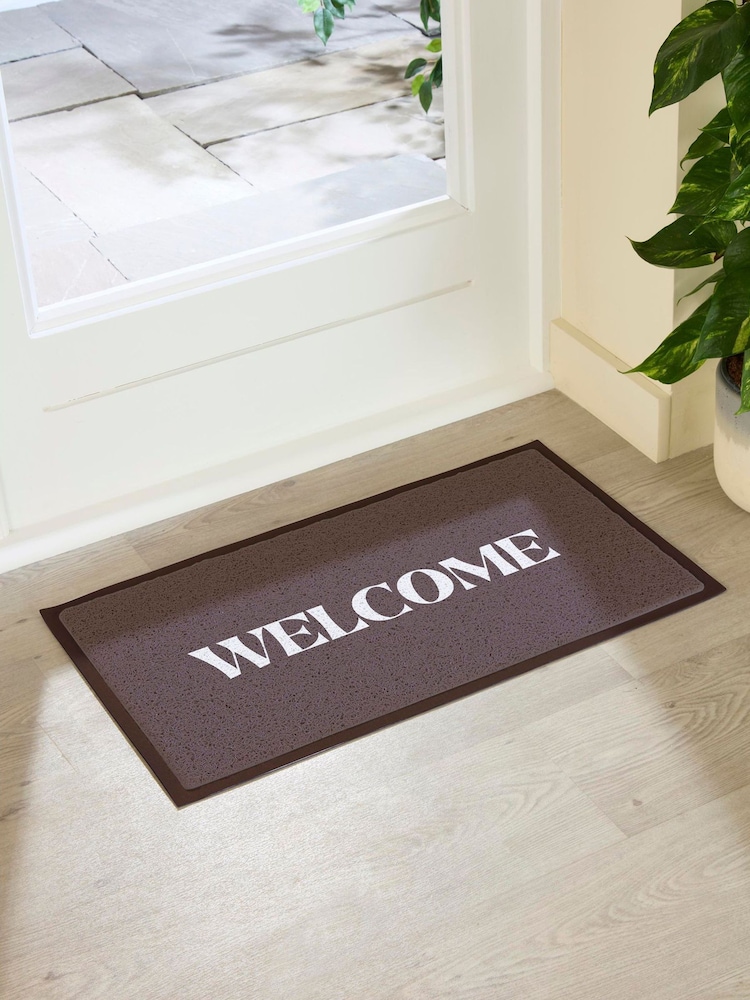Artsy Mats Brown Welcome Chocolate Doormat - Image 1 of 3