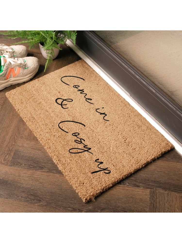 Artsy Mats Natural Black Come in & Cosy Up Doormat - Image 13 of 13 Artsy Mats Natural Black Come in & Cosy Up Doormat - Image 13 of 13