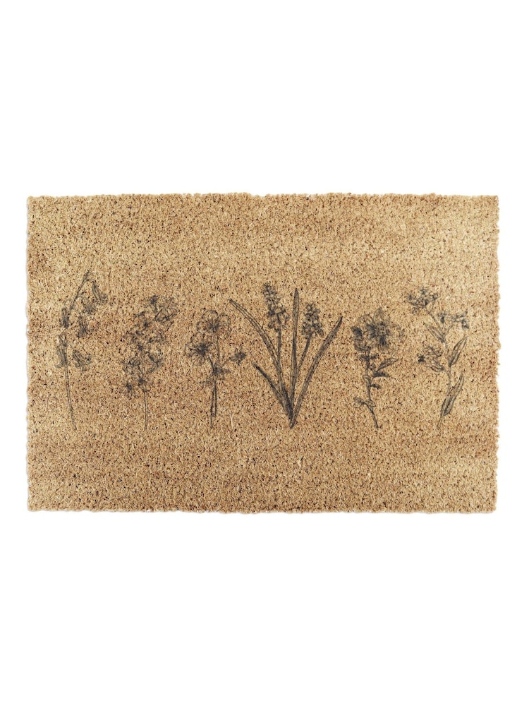 Artsy Mats Brown Wild Flowers Doormat - Image 12 of 12 Artsy Mats Brown Wild Flowers Doormat - Image 12 of 12