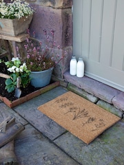 Artsy Mats Brown Wild Flowers Doormat - Image 5 of 12