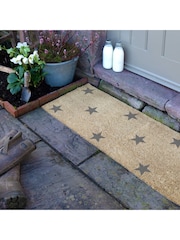 Artsy Mats Natural Grey Multi Stars Patio Doormat - Image 3 of 6