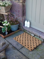 Artsy Mats Natural Black Dots Doormat - Image 5 of 13