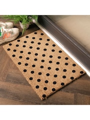 Artsy Mats Natural Black Dots Doormat - Image 7 of 13