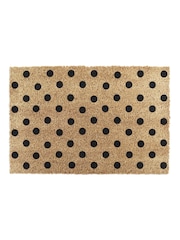 Artsy Mats Natural Black Dots Doormat - Image 8 of 13