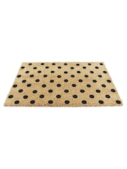 Artsy Mats Natural Black Dots Doormat - Image 9 of 13