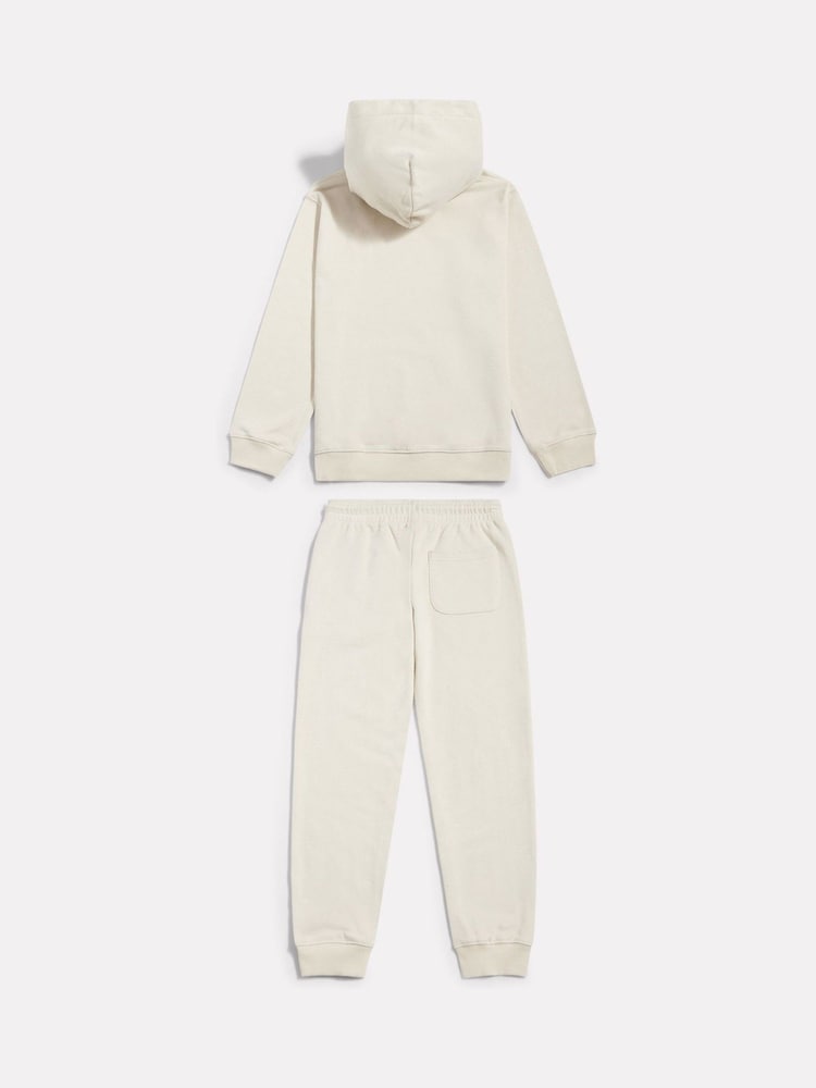 Natural - New Balance Stacked Logo Hoodie and Joggers Set - Imagen 2 de 5