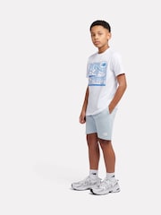 New Balance White Greatest Hits Graphic T-Shirt & Shorts Set - Image 2 of 6