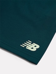 New Balance Stone Blue Stacked Logo T-Shirt & Shorts Set - Image 5 of 5