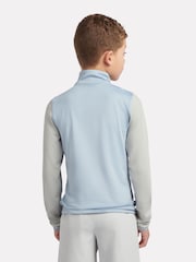 New Balance Grey Contrast Panel 1/4 Zip Funnel Top - Image 3 of 8