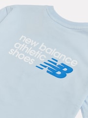 New Balance Blue Athletic Shoes Graphic T-Shirt - Image 4 of 4
