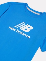 淡藍色 - New Balance Stacked Logo T-Shirt & Shorts Set - 圖片 4/5
