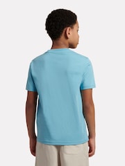 New Balance Blue Jersey Stacked Logo T-Shirt - Image 3 of 9