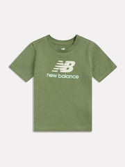 Πράσινο - Κοντομάνικο μπλουζάκι New Balance με λογότυπο Stacked - Εικόνα 6 από 8