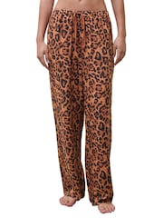 Chantelle Explore drawstring beachwear Trousers, Leopard print - Image 3 of 5
