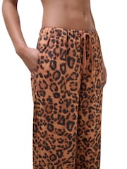 Chantelle Explore drawstring beachwear Trousers, Leopard print - Image 4 of 5