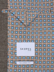 بني - سترة Jamie بتفصيل مُخصص سادة من Skopes - صورة 5 من 6