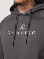 Gym King Grey Pro Logo Hoodie - Image 2 of 4