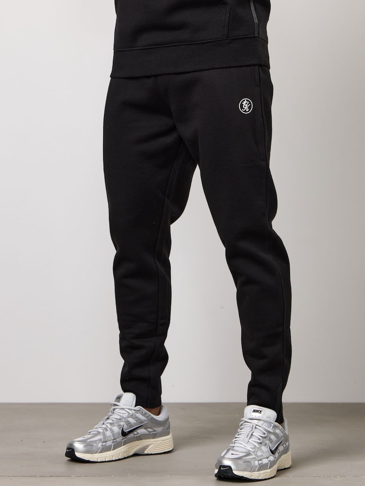 Gym King Black/White Pro Logo Joggers - Image 1 of 4 Gym King Black/White Pro Logo Joggers - Image 1 of 4